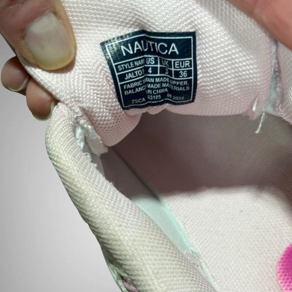 Nautica Big Girls Athletic Sneakers - Chunky Cushion Heel Size 4 - Picture 7 of 16